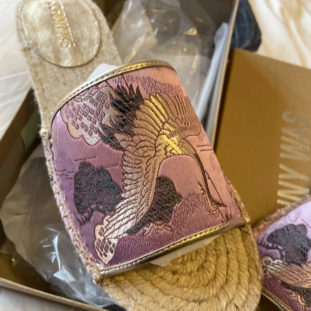 NIB Johnny Was Crane Espadrilles Sandals